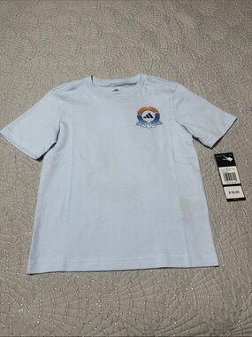Adidas Boys Baby Blue “I Dream about Sneakers All Day” Tee, NWT’s, Size 5